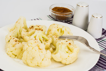 Cauliflower Boiled with Curry