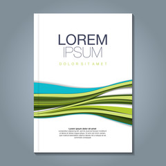 Naklejka premium Abstract minimal geometric wave design background for business annual report book cover brochure flyer poster