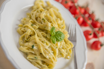 Pasta mit Käsesauce