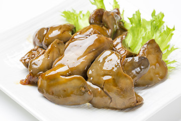 鶏キモの煮付け