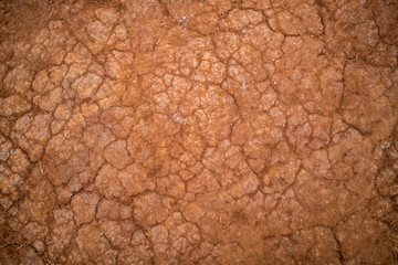 Crack dry soil