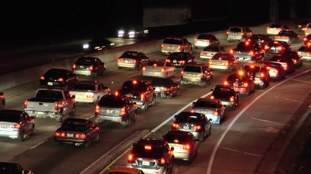 Evening Rush Hour on 101 Freeway