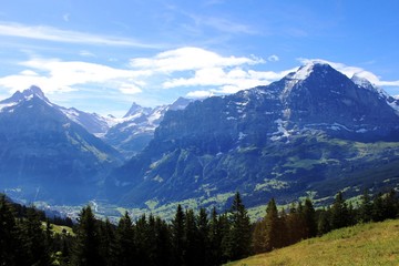 Obraz premium Eiger über Grindelwald