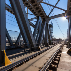 Obraz premium Modern railway bridge
