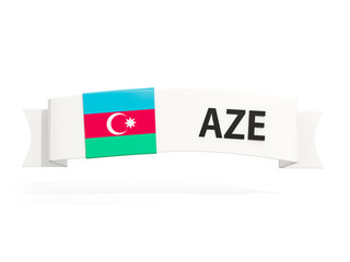 Flag of azerbaijan on banner