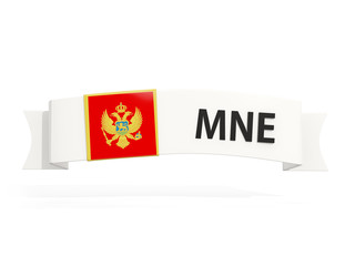 Flag of montenegro on banner