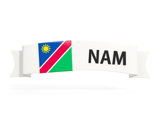 Flag of namibia on banner