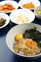 crab roe bibimbap