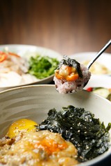 crab roe bibimbap