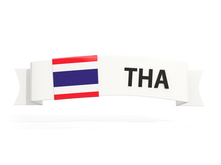 Flag of thailand on banner