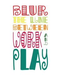 Positive inspirational quote handwritten with hand drawn font