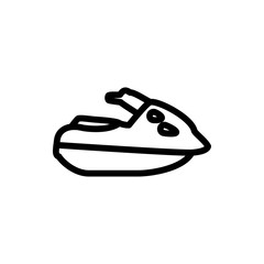 jet ski icon illustration