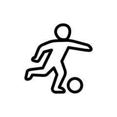 football player icon illustration