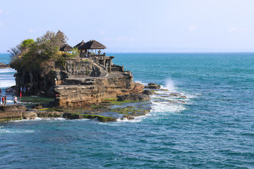 Tanah Lot Temple on Sea in Bali Island Indonesia