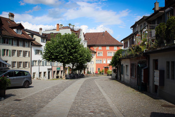 Fototapeta na wymiar Streets of Rapperswil, Switzerland