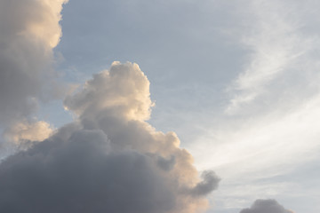 Clouds and Sun's light