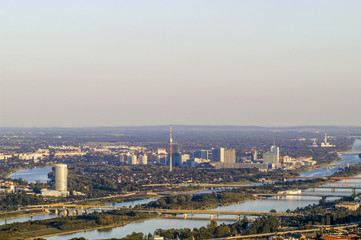 View to vienna from hill "Kahlenberg", Austria, Vienna, 19. dist