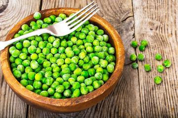 Frozen peas for cooking