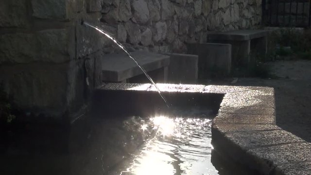 drinking fountain natural water from mountain-Dan