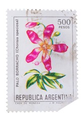 ARGENTINA - CIRCA 1981: A stamp printed in the  shows P