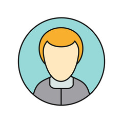 Young Man Private Avatar Icon