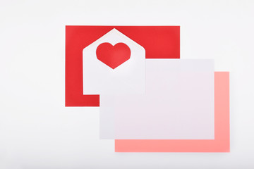 Layout objects isolated on the topic - Valentine's Day
