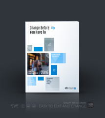 Business vector template. Brochure layout, cover modern design a