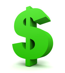 dollar sign concept  3d illustration