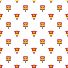 Triangular label pattern, cartoon style
