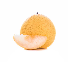 Fresh chinese pear isolated on a white background