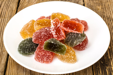 Dessert colorful marmalade