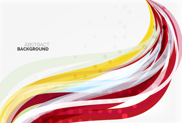 Vector geometric flowing lines abstract background