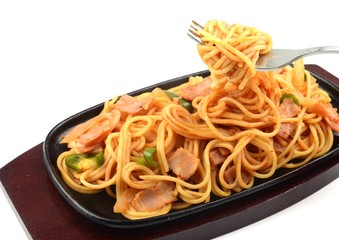 ナポリタンとフォーク