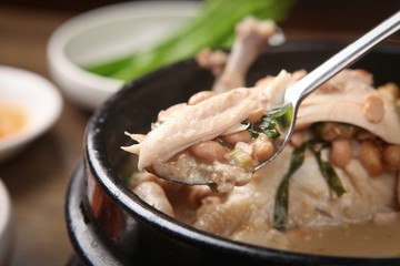 fermented soybeans chicken soup