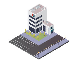 Modern Office Isometric, Suitable for Diagrams, Infographics, Illustration, And Other Graphic Related Assets