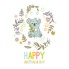 Fototapeta premium Celebratory Australia Day background