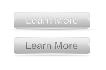 White button LEARN MORE. Active and normal