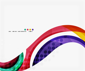 Beautiful colorful wave template