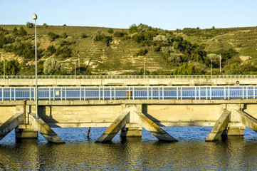 Obraz premium Channel, connection Danube with Black Sea, Romania, Black Sea Co