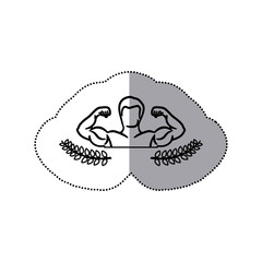 symbol fitness club icon image, vector illustration design