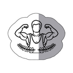 symbol fitness club icon image, vector illustration design