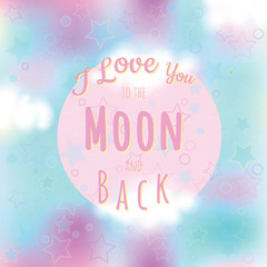 Valentine card modern romantic background