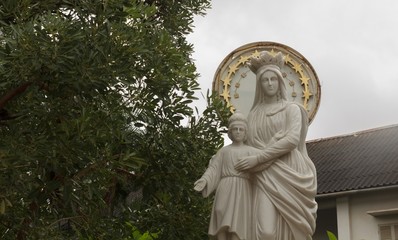 Fototapeta premium statue of the goddess in Christianity