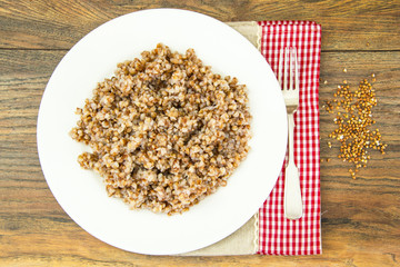 Buckwheat wit Sausage Diet Food