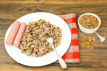 Buckwheat wit Sausage Diet Food