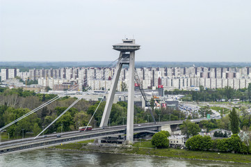 Bratislava, bridge Novi Most, Slovak Republic