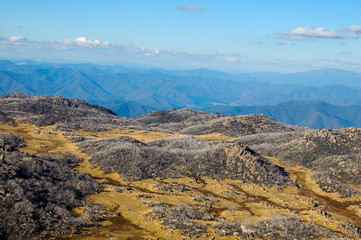 View from the Horn at Mount Buffalo in Victoria, Australia