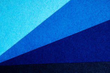 Colorful felt texture for background with copys pace. Blue colors composition