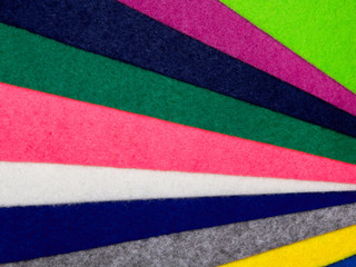 Colorful felt texture for background with copy space.