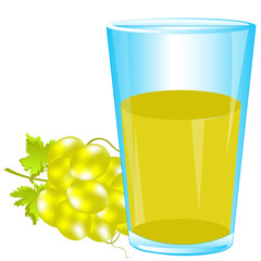 Glass of grape juice